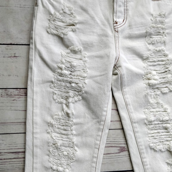 SOMEDAYS LOVIN' White Ripped Boyfriend Jeans XS - Picture 3 of 8